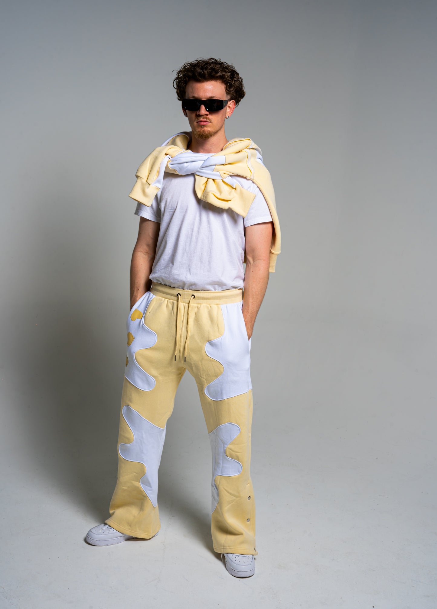 "Pistachio and Almond Ice Cream" 2 Tone Pants